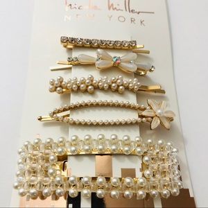 Gorgeous 5 piece hair clip set! Nicole Miller